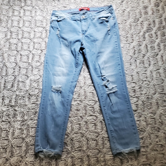 GOGO STAR Distressed Jeans Size 11 - Picture 2 of 8